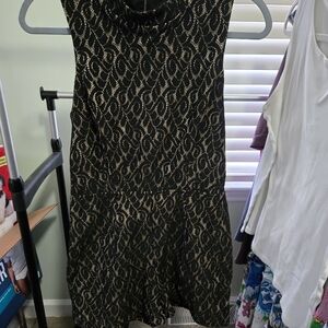 Charlotte Russe Black and Gold One Piece